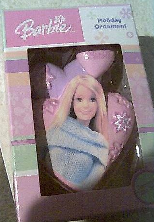 Oh Wow(((( A Barbie Holiday Ornament.)))))))