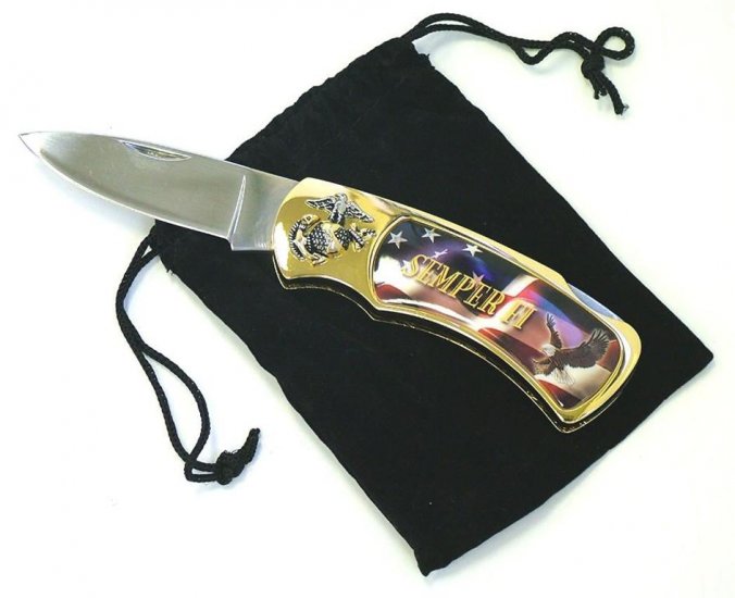 USMC SEMPER FI COLLECTOR'S KNIFE NEW