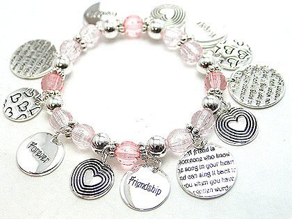 BEST FRIEND FRIENDSHIP CHARM BRACELET