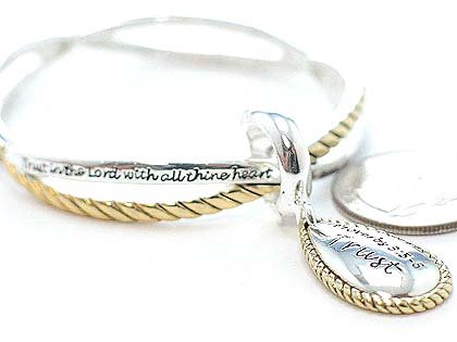 RELIGIOUS PROVERBS 3:5-6 TRUST IN THE LORD BRACELET