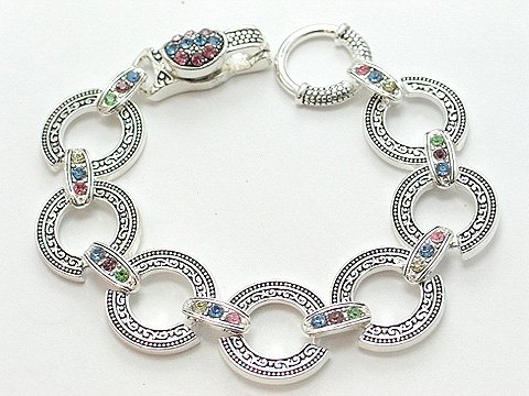 FILIGREE CRYSTAL CIRCLE BRACELET