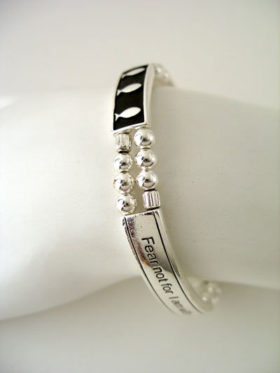 RELIGIOUS ISAIAH 43:5 FEAR NOT GOD JESUS CHRIST BIBLE BRACELET