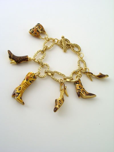 FASHION ANIMAL PRINT HAND BAG PURSE LOCKET BOOT BOOTS HEEL BRACELET