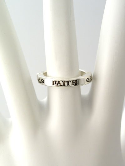 RELIGIOUS FILIGREE FAITH RING