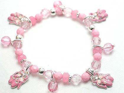 KIDS CHILD GIRLS BALLET BALLERINA SHOE BEAD BRACELET