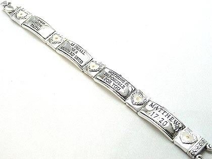 RELIGIOUS MATTHEW 17:20 FAITH MUSTARD SEED WORD BRACELET