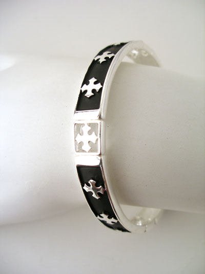 RELIGOUS JESUS CROSS BANGLE BRACELET