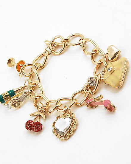 3D CHUNKY FASHION SHOE HANDBAG PARTY BRACELET