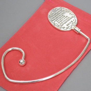 RELIGIOUS JOHN 3:16 PURSE N' HOOK HANGER HANDBAG BAG HOLDER w/ POUCH