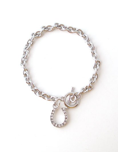 HOT WESTERN COWGIRL HORSE HORSESHOE 15 CRYSTAL BRACELET
