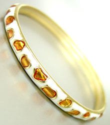 JUNGLE BROWN WHITE LEOPARD CHEETAH ANIMAL PRINT BANGLE