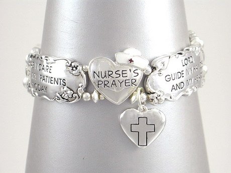 NURSE NURSES RN LPN MEDICAL PRAYER FIRST AID BRACELET