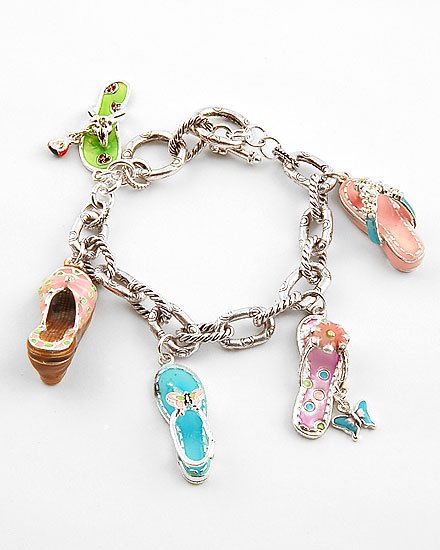 3D LADIES SHOP CRYSTAL SHOE SHOES SANDALS BRACELET