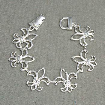 FRENCH ROYAL FLEUR DE LIS NEW ORLEANS SAINTS BRACELET
