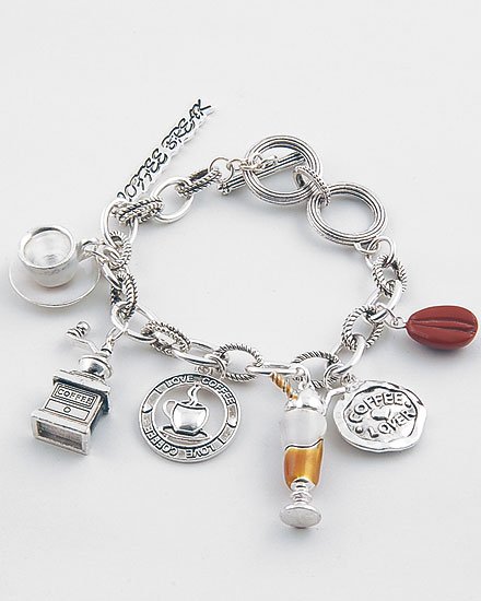 3D I LOVE COFFEE LOVER BREAK ESPRESSO BRACELET