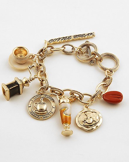 3D I LOVE COFFEE LOVER BREAK ESPRESSO BRACELET