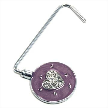 HEART MARBLE STYLE HANDBAG PURSE N' HOOK HANGER HOLDER