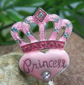 PINK VALENTINES DAY PRINCESS HEART PURSE HOOK HANDBAG HOLDER