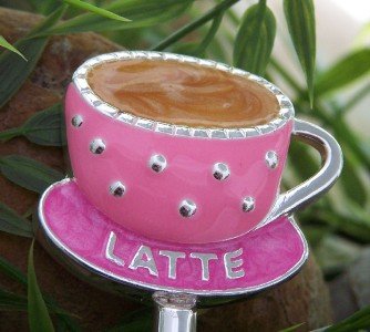 LATTE COFFEE MOCHA HANDBAG PURSE N' HOOK HANGER HOLDER