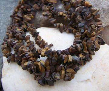 NEW BROWN 5 ROW WESTERN NATURAL NUGGET NECKLACE SET