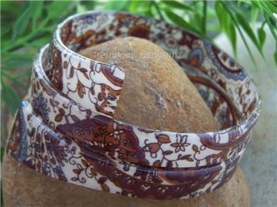 NEW HOT TRENDY CHIC BROWN MULTI COLOR SPIRAL BANGLE