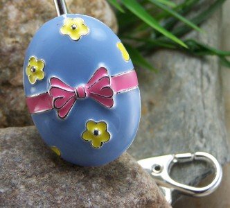 NEW EASTER EGG PURSE KEYCHAIN FINDER