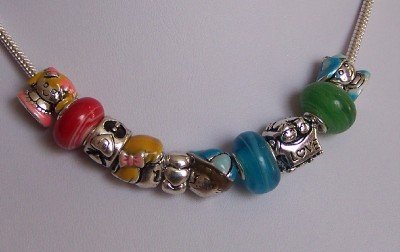 NEW GRANDMA GRANDMOTHER LOVE CHILDREN LAMPWORK NECKLACE