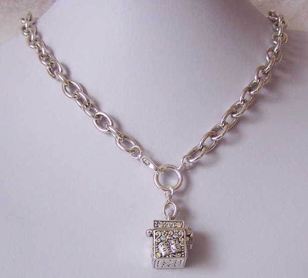Religious Christian Holy Bible Crystal Prayer Box Necklace