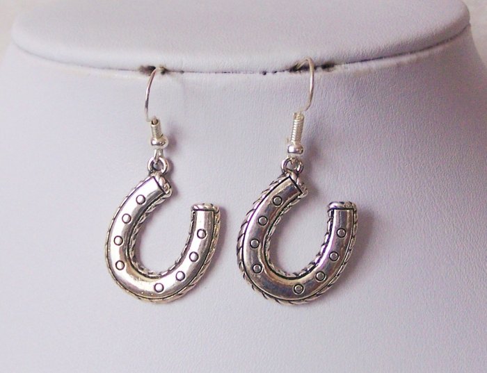 Horseshoe Horse Shoe Earrings