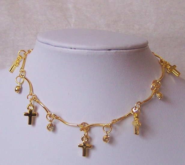 RELIGIOUS CHRISTIAN CROSS ANKLE BRACELET ANKLET