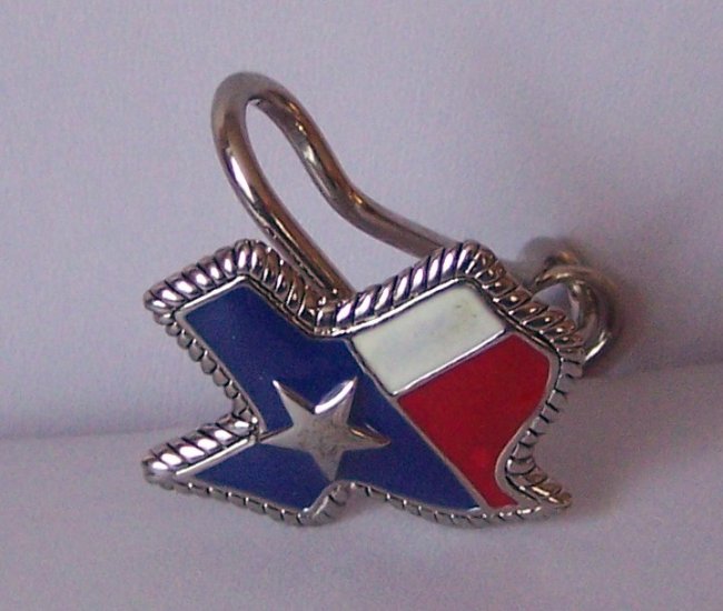 Red Blue White Texas Star Rodeo Western Crystal Spur Spurs Rowel Handbag Keychain Finder