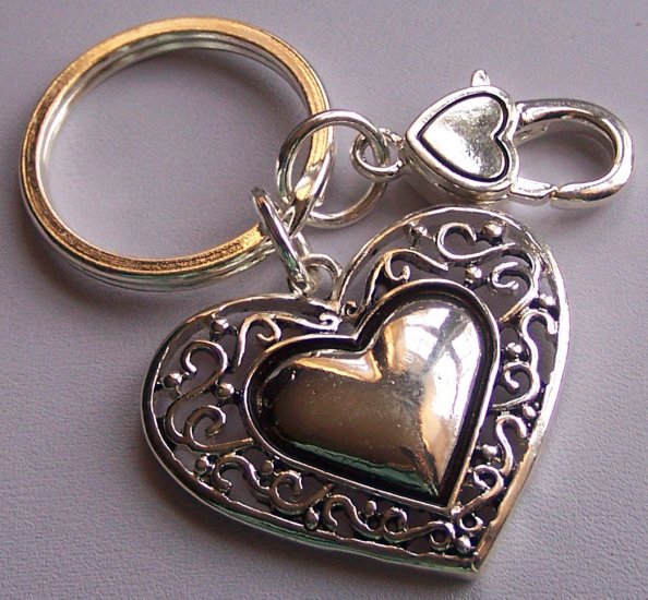 Heart Love Valentines Day Keychain Key Chain Charm