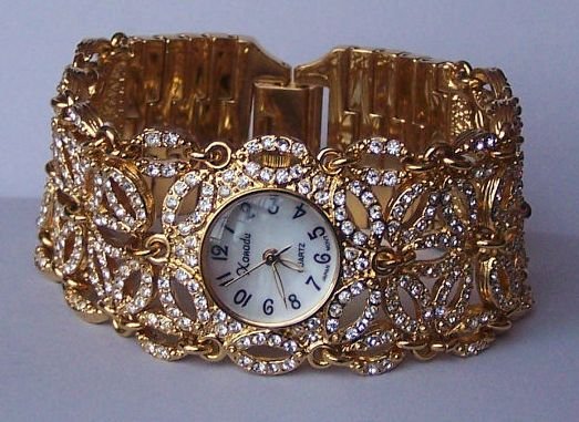 250 Clear Swarovski Crystal Bracelet Watch
