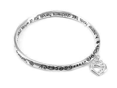 Mother Holds Her Child Baby Shower Bracelet