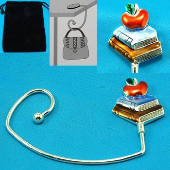 Teacher School Books Student Purse Handbag Caddy Holder Hanger