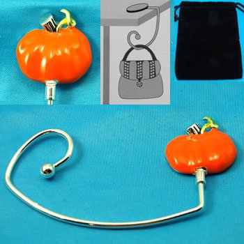 Orange Pumpkin Purse Handbag Caddy Holder Hanger