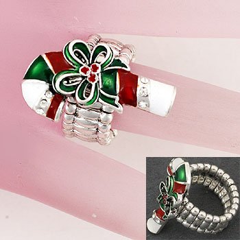 Christmas Candy Cane Ring