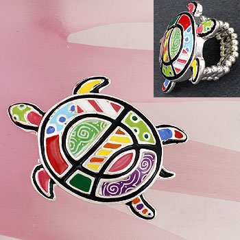 Multicolor Turtle Ring