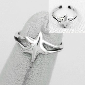 Starfish Star Fish Sterling Silver Toe Ring