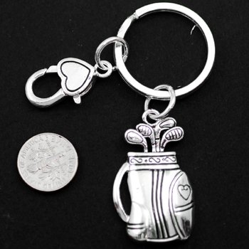 Golf Bag Key Keychain