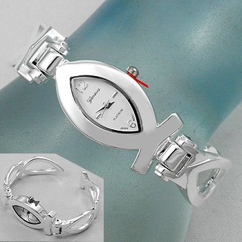 Religious Jesus Fish Bracelet Watch