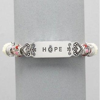 Hope Heart Love Religious Inspirational Bracelet