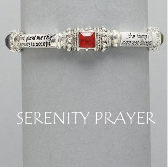 Religious AA Serenity Prayer Multicolor Bracelet