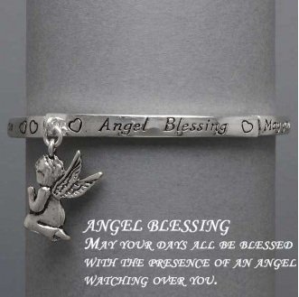 Religious Guardian Angel Charm Blessing Bracelet
