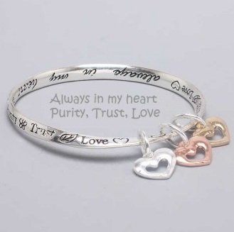 Religious Always in My Heart Charm Bracelet