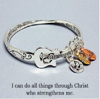 Religious I Can Do All Things Through Christ Charm Bracelet