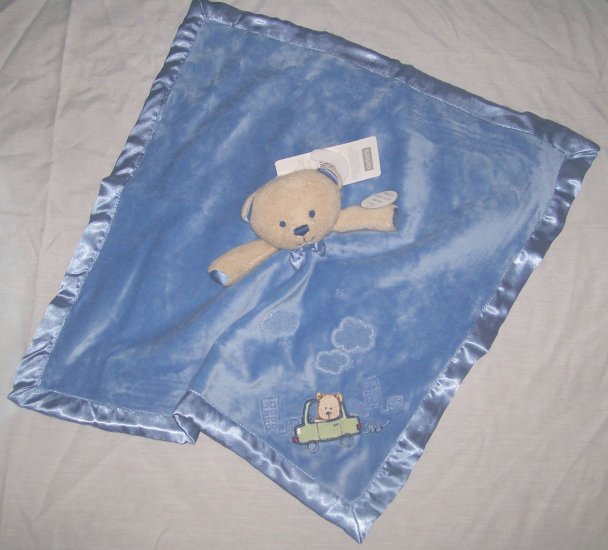 NWT CARTERs LITTLE GUY Bear SECURITY BLANKET Lovey NEW