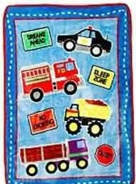 NIP TONKA Trucks Ultra Soft Plush BLANKET for Toddler Bed or Baby Nursery Crib