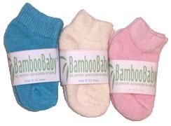 NEW BambooBaby BAMBOO BABY Girl Socks NWT GIFT 1 pair Pale Pink size 0 to 6 months