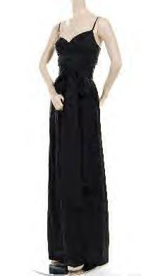 NWT BCBG Max Azria COLLECTION Black Silk Habotai Dress Jumpsuit Misses XS 2